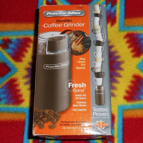 PROCTOR-SILEX DURABLE COFFEE GRINDER MODEL #80300 *OPEN BOX - Picture 1 of 6